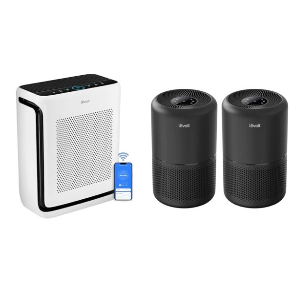 Purificador de aire LEVOIT Vital 200S-P filtro HEPA lavable 1900 pies cuadrados WiFi alergias mascotas