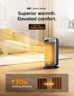 Calentador de ambiente Dreo radiador aceite y calentador cerámica portátil 1500 W control remoto uso en interiores