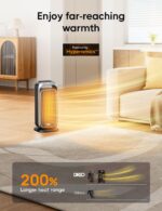 Calentador de ambiente Dreo radiador aceite y calentador cerámica portátil 1500 W control remoto uso en interiores