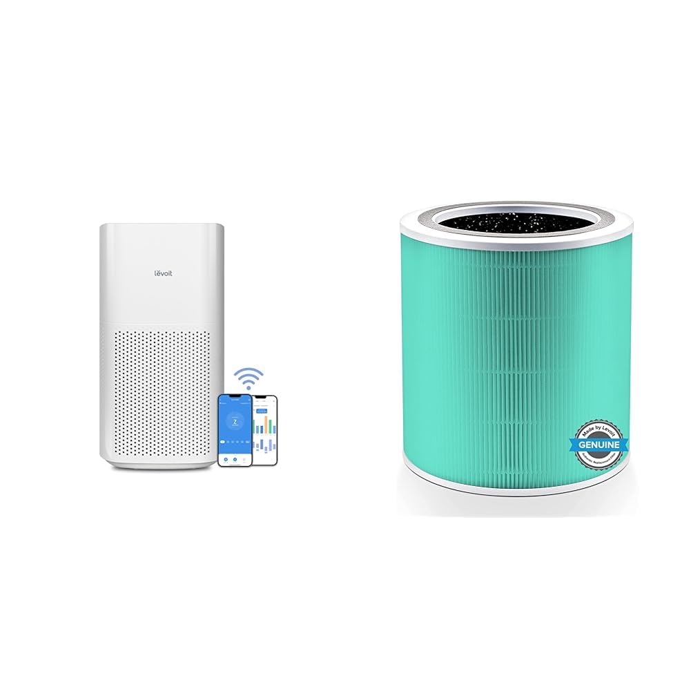 Version 1.0.0 Paquete Purificadores de Aire LEVOIT Core 600S hasta 3175 Pies Cuadrados WiFi PM2.5 y Filtro Core 400S 3 en 1