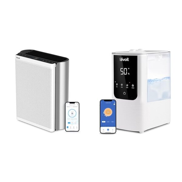 Purificador de Aire y Humidificador LEVOIT EverestAir Filtro Lavable Monitor Calidad Aire 1395 ft²