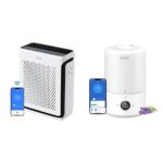 Purificador y Humidificador LEVOIT Vital 100S-P, Doble Función, Cobertura 1110 pies², WiFi, HEPA 3 Etapas, Modo Sueño, S