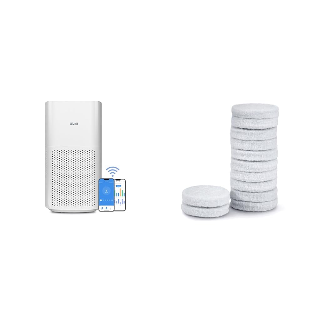 Version 1.0.0 Purificador de Aire LEVOIT Core 600S WiFi monitor PM2.5 filtro 3 en 1 cubre hasta 295 m2