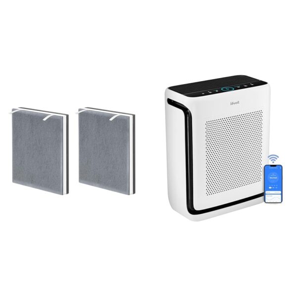 Purificador de aire LEVOIT Vital100 con filtro HEPA de carbón activado para habitaciones de hasta 1900 pies cuadrados en