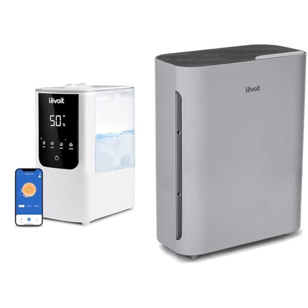 Humidificador LEVOIT OasisMist4.5L niebla calida y fria tanque 4.5L inteligente app control remoto silencioso 26dB para