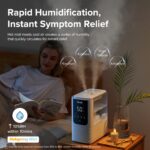 Humidificador LEVOIT OasisMist4.5L niebla calida y fria tanque 4.5L inteligente app control remoto silencioso 26dB para
