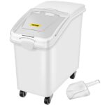 Contenedor de almacenamiento de ingredientes Vevor Mophorn 500 tazas con cuchara capacidad 11.4 galones acero inoxidable
