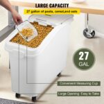 Contenedor de almacenamiento de ingredientes Vevor Mophorn 500 tazas con cuchara capacidad 11.4 galones acero inoxidable