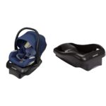 Maxi-Cosi Mico Luxe Asiento infantil de automóvil, orientado hacia atrás para bebés de 4 a 30 libras, New Hope Navy y ba