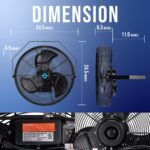Ventilador Industrial Tornado IPX4 18 y 20 Pulgadas Resistente al Agua para Exteriores Alta Velocidad