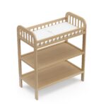 Storkcraft Pasadena - Cambiador con cambiador resistente al agua (madera flotante), certificado GREENGUARD Gold, incluye