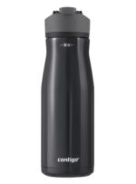 Termo Botella de Agua Contigo Cortland Chill 2.0 Acero Inoxidable Al Vacío Antiderrames Autoseal 32 oz 946 ml Negro Rega