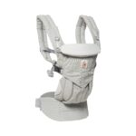 Ergobaby Evolve - Portabebés 3 en 1, ajustable multiposición, se adapta a recién nacidos a niños pequeños, gris claro y