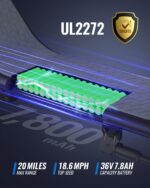 URBANMAX Patinete eléctrico X2 para adultos con canasta, scooter eléctrico de 12 pulgadas para adolescentes con máximo 2