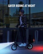 URBANMAX Patinete eléctrico X2 para adultos con canasta, scooter eléctrico de 12 pulgadas para adolescentes con máximo 2