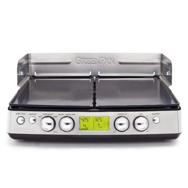 Parrilla y Plancha Eléctrica Sin Humo GreenPan Elite XL CC007786-001 Acero Inoxidable Placas Cerámicas Antiadherentes In