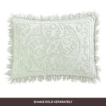 Colcha de chenilla medallón Beatrice Home Fashions MEDBSPQNSAG tamaño Queen color salvia