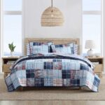 Edredon Nautica Revman International USHSGR1286817 acolchado suave decoracion hogar Stony Point Blue King