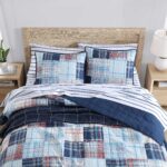 Edredon Nautica Revman International USHSGR1286817 acolchado suave decoracion hogar Stony Point Blue King
