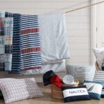 Edredon Nautica Revman International USHSGR1286817 acolchado suave decoracion hogar Stony Point Blue King