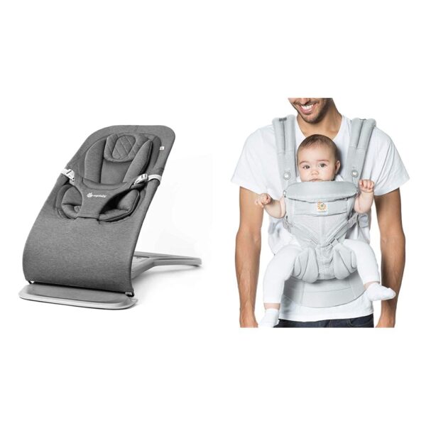 Ergobaby Evolve - Gorila 3 en 1, asiento ajustable de múltiples posiciones, se adapta a recién nacidos a niños pequeños