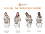 Ergobaby Evolve - Gorila 3 en 1, asiento ajustable de múltiples posiciones, se adapta a recién nacidos a niños pequeños