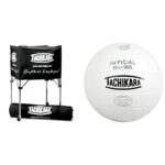 Carrito para balones deportivo Tachikara BIK SP portátil color negro con voleibol de interior SV 18S