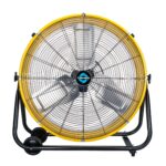 Ventilador de Tambor Metal Inclinacion Alta Velocidad Tornado 24 Pulgadas 8540 CFM y Cable de Extension Southwire 2588SW