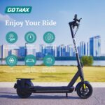 Gotrax Patinete eléctrico, neumático de 10 pulgadas, máximo 20/28/32/38 millas, velocidad máxima de 20/28 Mph, luz trase
