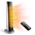 Paquete Calentador Lasko Ellipse Mesa Cerámica CD12950 con Antivolcado y Torre Cerámica Oscilante con Termostato