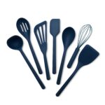 GreenPan Juego de 7 utensilios de cocina de silicona, espumadera, volteadores, espátula, cucharas, batidor, herramientas