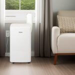 Aire acondicionado portátil Whirlpool WHNP141HAW 14000 BTU con calentador y deshumidificador cobertura 700 pies cuadrado