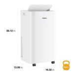 Aire acondicionado portátil Whirlpool WHNP141HAW 14000 BTU con calentador y deshumidificador cobertura 700 pies cuadrado