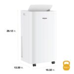 Aire acondicionado portátil Whirlpool WHNP141AW 14000 BTU con deshumidificador enfría hasta 65 metros cuadrados 115V par