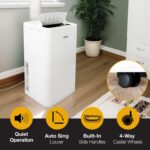 Aire acondicionado portátil Whirlpool WHNP141AW 14000 BTU con deshumidificador enfría hasta 65 metros cuadrados 115V par