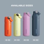 Botella de agua termo Stanley IceFlow Flip Straw 2.0 100000103132 acero inoxidable aislado con popote abatible antiderra