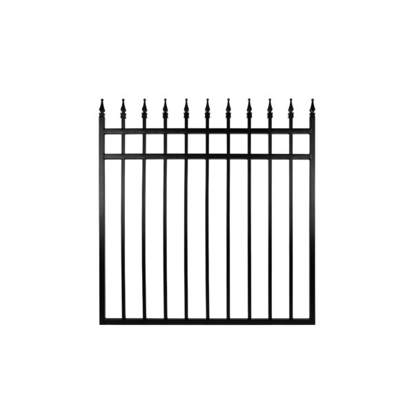 Nuvo Iron Puerta de ojo de tigre (apertura de 48 pulgadas de ancho) 45 pulgadas de ancho x 46 pulgadas de alto, herrajes