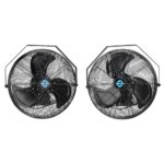 Tornado Paquete 2 Ventiladores Industriales Pared 18 pulgadas IPX4 4150 CFM resistentes al agua montaje múltiple