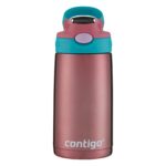 Botella de agua infantil Termo Contigo Acero inoxidable 13 onzas Paquete de 2 piezas Tapa antiderrames Colores Océano y