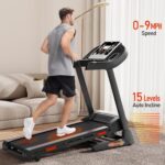 Caminadora Plegable UMAY T Motor 3.0HP 15 Niveles Inclinación Automatica Silenciosa 45dB Capacidad 136kg