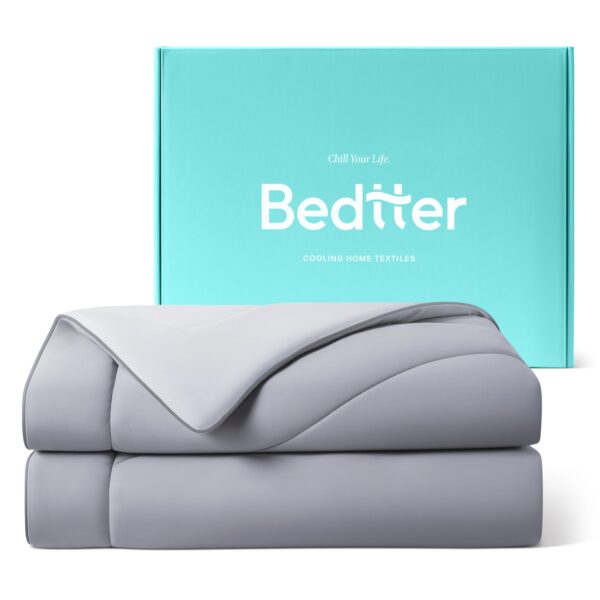 Edredón refrescante Bedtter BedtterCOOL02G-K relleno Sorona Tencel doble cara transpirable tamaño King 106 x 90 pulgadas