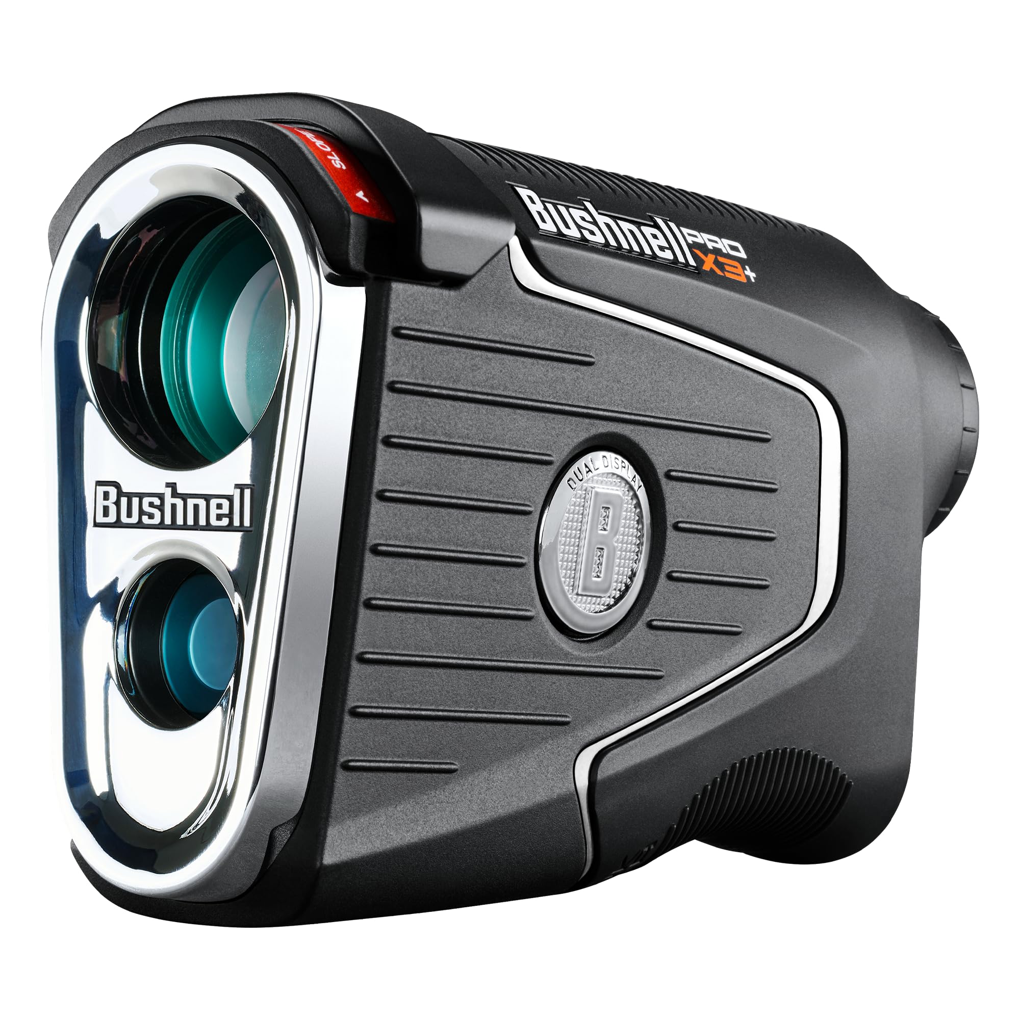 Version 1.0.0 Telémetro láser Bushnell Golf Pro X3+ con velocidad del viento, compensación de pendiente y elementos | Alcance de 1300