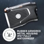 Telémetro láser Bushnell Golf Pro X3+ con velocidad del viento, compensación de pendiente y elementos | Alcance de 1300