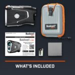 Telémetro láser Bushnell Golf Pro X3+ con velocidad del viento, compensación de pendiente y elementos | Alcance de 1300