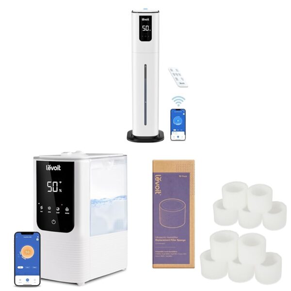 Humidificador Inteligente LEVOIT OasisMist 1000S 10L Niebla Cálida y Fría con Filtro Incluido Llenado Superior
