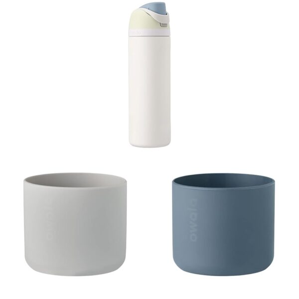 Botella de Agua Termo Owala FreeSip Acero Inoxidable con Funda Protectora de Silicón Antideslizante