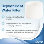 Filtros de repuesto LEVOIT Classic300S para humidificador ultrasónico de llenado superior inteligente