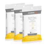 Medela Vasos de colección manos libres compatibles con extractores de leche eléctricos, 1 juego de 2 tazas + toallitas M