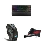 ASUS ROG Strix Scope II 96 Teclado inalámbrico para juegos y ratón inalámbrico ROG Spatha X y funda ROG funda extendida