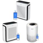Purificador de aire LEVOIT Vital 100S y 200S HEPA filtro lavable CADR 143 CFM y 245 CFM cobertura 1100 y 1900 ft²